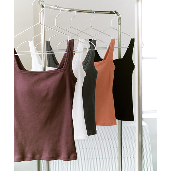 カップインリブタンクトップ